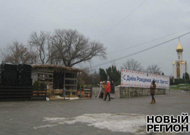 Новый Регион: В центре Тирасполя установили Рождественские ясли (ФОТО)